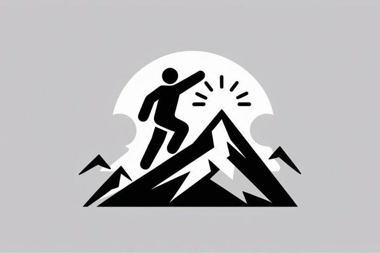 Mensch rennt dynamisch eine Umsatzkurve hinauf – symbolisiert vertriebliche Entwicklung.