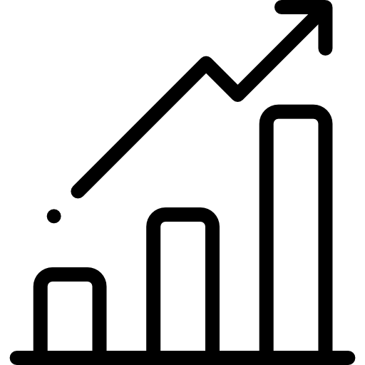 Icon mit aufsteigendem Balkendiagramm – steht für strukturierte Verhaltensanalyse und datenbasierte Auswertung